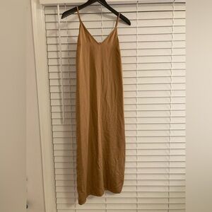 Gold Old Navy slip dress